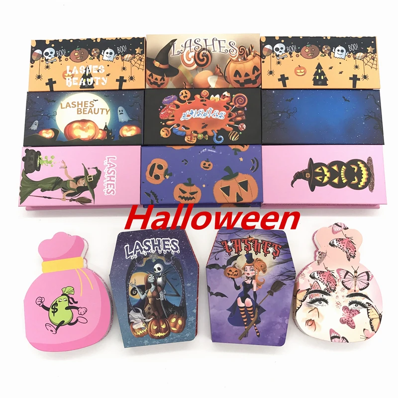 Halloween Lash Box Lash Boxes Packaging Wholesale Fahion New Empty Eyelash Packaging Box Rectangle Lashes Case Eyelashes Box
Halloween Lash Box Lash Boxes Packaging Wholesale Fahion New Empty Eyelash Packaging Box Rectangle Lashes Case Eyelashes Box