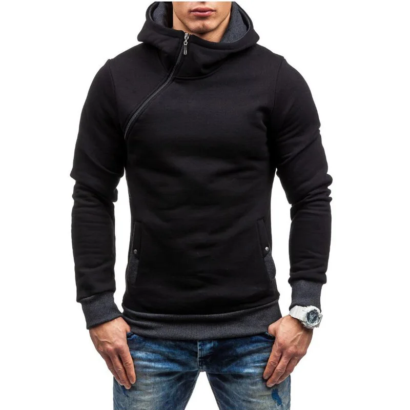 Brand Men's Hoodies Sweatshirts New Slim and Thick Pullover for Male Diagonal Zipper Hoodie Sweatshirt
Brand Men's Hoodies Sweatshirts New Slim and Thick Pullover for Male Diagonal Zipper Hoodie Sweatshirt