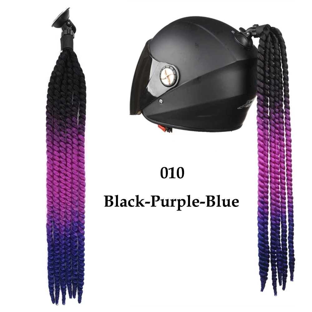 GAKA Dreadlocks Synthetic Ombre Blue Hair Ponytails for Motocycle Two Tones Gradient Purple Helmet Twist Braids Hair with Sucher
GAKA Dreadlocks Synthetic Ombre Blue Hair Ponytails for Motocycle Two Tones Gradient Purple Helmet Twist Braids Hair with Sucher