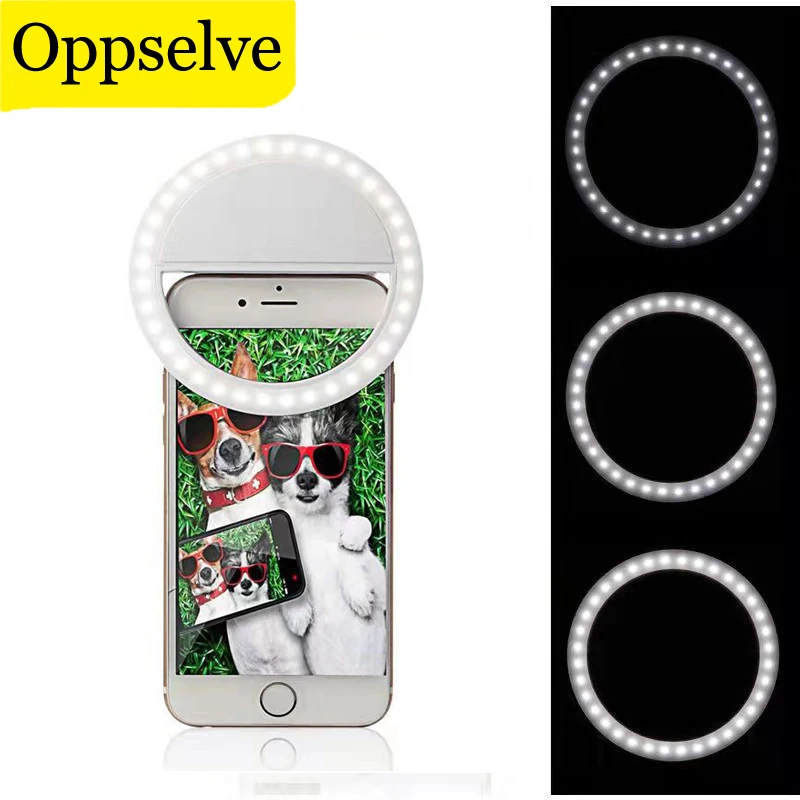 

Универсальное кольцо для селфи для телефона, лампа для объектива камеры, портативная кольцевая светодиодная лампа, светящееся кольцо с заж...