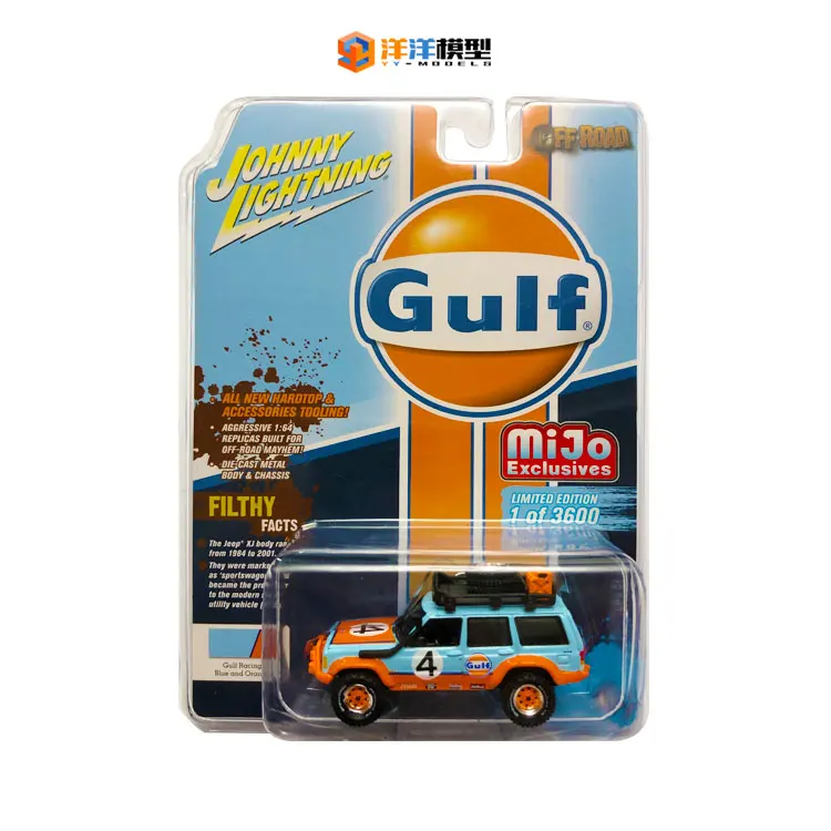 JohnnyLightning 1/64 Gulf Jeep Cherokee Diecast Collection of Die-casting Simulation Alloy Model Children Toys
JohnnyLightning 1/64 Gulf Jeep Cherokee Diecast Collection of Die-casting Simulation Alloy Model Children Toys