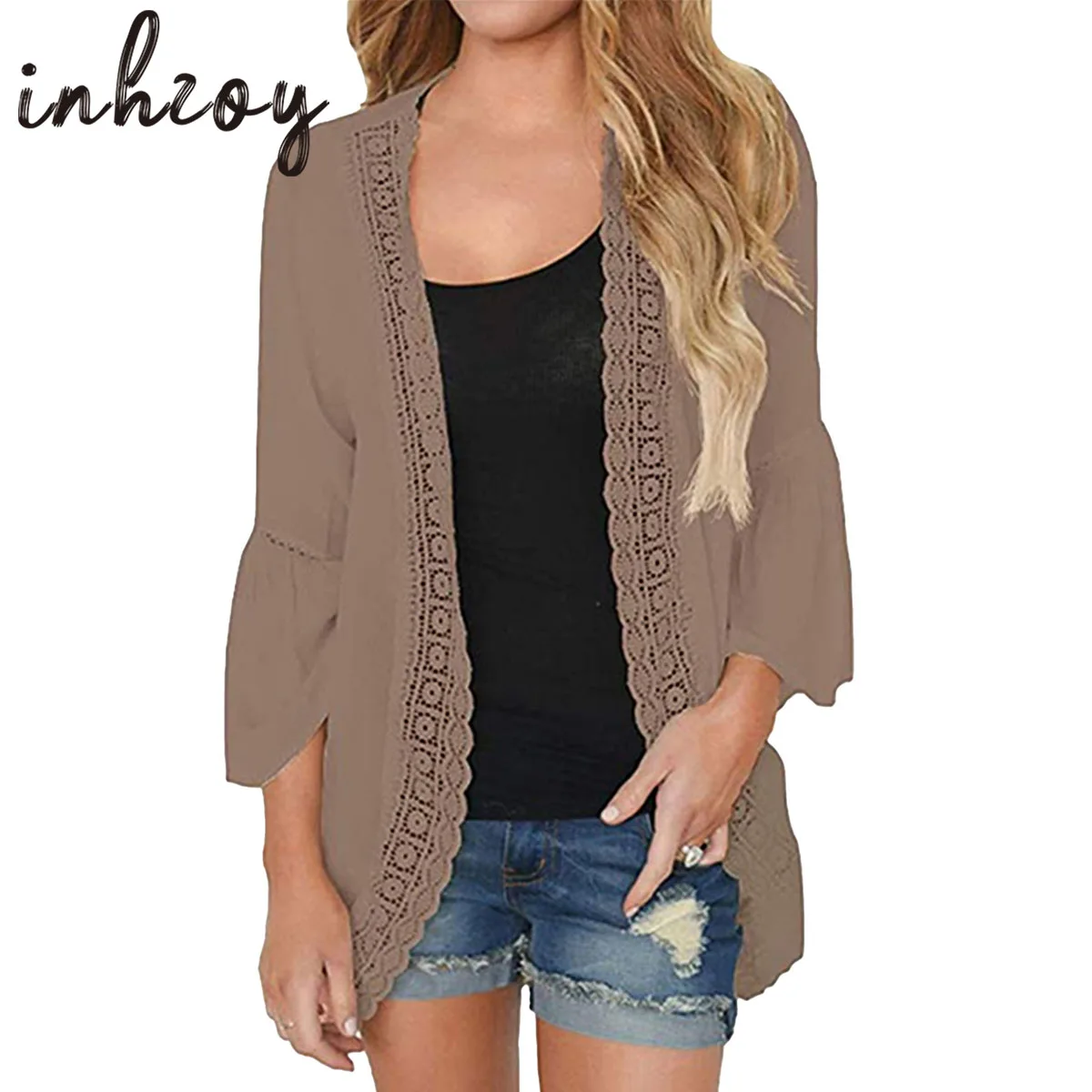 Women's Kimono Cardigans Fashion Open Front Long Sleeve Draped Ruffles Soft Knit Sweaters
Women's Kimono Cardigans Fashion Open Front Long Sleeve Draped Ruffles Soft Knit Sweaters