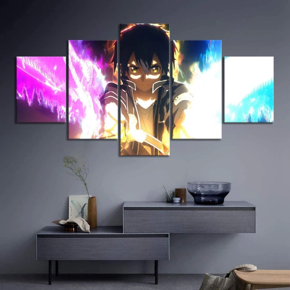 5 Piece Wall Art Canvas Anime Manga Modular Pictures Figure Kirito Posters And Prints Home Living Room Decoration Paintings
5 Piece Wall Art Canvas Anime Manga Modular Pictures Figure Kirito Posters And Prints Home Living Room Decoration Paintings