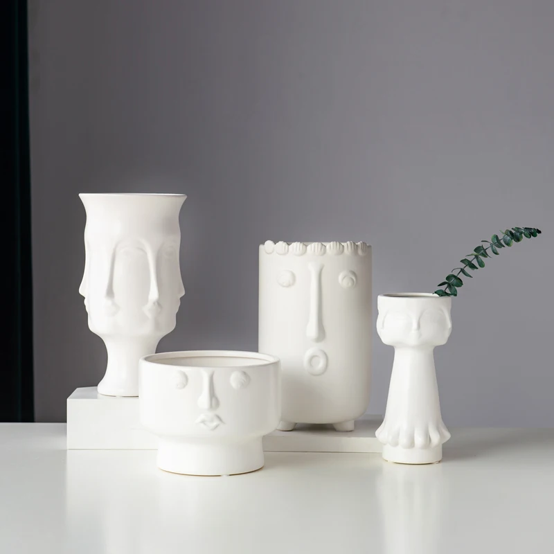 NordicDecoration Home Plant Pots Decorative Home Vase Hydroponics Flower Arrangement Simple White Face Modern Abstract Home Vase
NordicDecoration Home Plant Pots Decorative Home Vase Hydroponics Flower Arrangement Simple White Face Modern Abstract Home Vase
