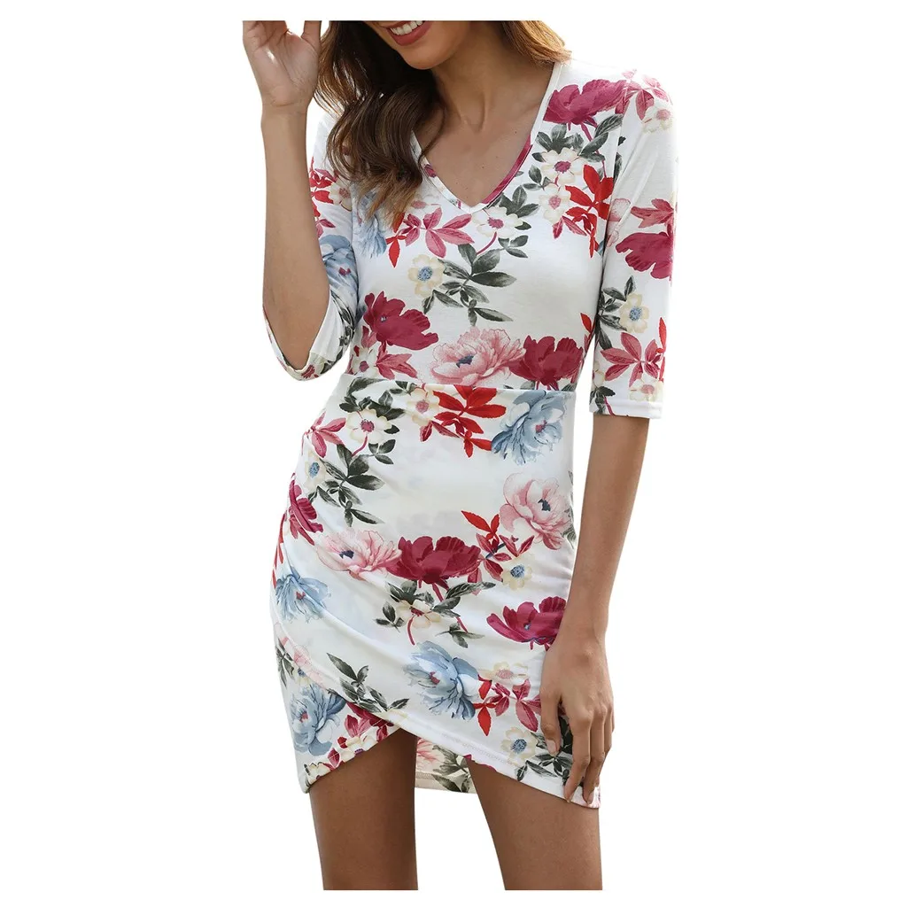 Casual Women Summer Sundresses Fashion Women Summer Spaghetti V-neck Short Sleeve Floral Print Dress Vestidos Playa Jurk Ladies
Casual Women Summer Sundresses Fashion Women Summer Spaghetti V-neck Short Sleeve Floral Print Dress Vestidos Playa Jurk Ladies