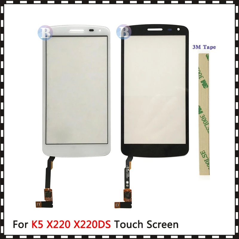

Replacement high Quality 5.0" For LG K5 X220 X220DS Touch Screen Digitizer Sensor Outer Front Glass Lens Panel Black