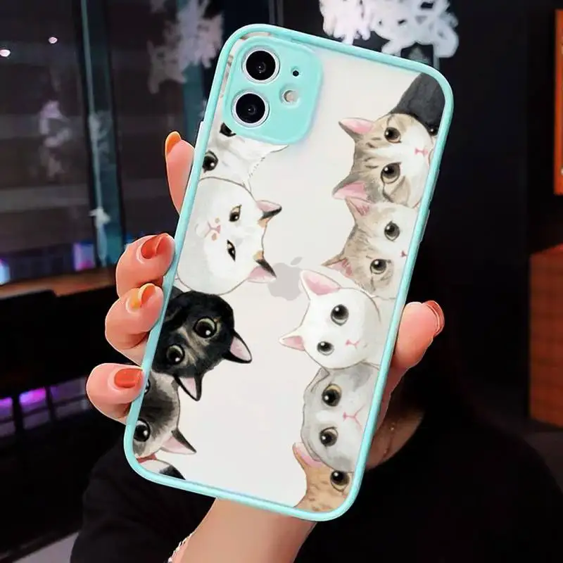 cat cute lovely funny Phone Cases matte transparent For blue iPhone 7 8 x xs xr 11 12 pro plus max mini Clear Funda
cat cute lovely funny Phone Cases matte transparent For blue iPhone 7 8 x xs xr 11 12 pro plus max mini Clear Funda