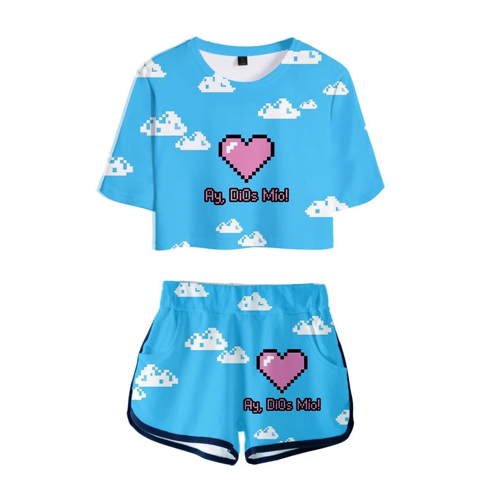 2020 Karol G 3D Printed Women Two Piece Set Fashion Summer Short Sleeve Top+Shorts Fashion Streetwear Clothes
2020 Karol G 3D Printed Women Two Piece Set Fashion Summer Short Sleeve Top+Shorts Fashion Streetwear Clothes