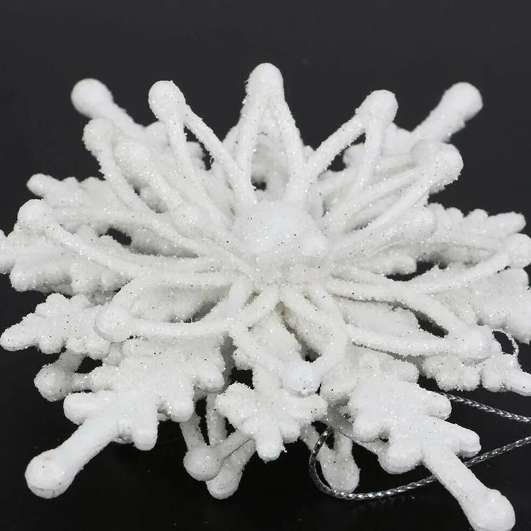 Christmas Snowflake Pendant 12cm White 3D Snowflake Plastic Xmas Tree Hanging Pendant Ornament For New Year Party Home Decor
Christmas Snowflake Pendant 12cm White 3D Snowflake Plastic Xmas Tree Hanging Pendant Ornament For New Year Party Home Decor