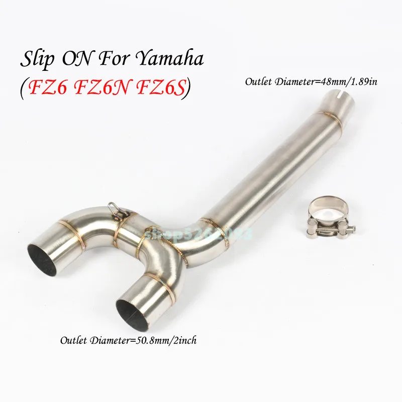 Motorcycle Mofidy Exhaust Middle Link Pipe Tail 51mm Exhaust Silencer Tubes DB Killer System For YAMAHA FZ6 FZ6N FZ6S All Years
Motorcycle Mofidy Exhaust Middle Link Pipe Tail 51mm Exhaust Silencer Tubes DB Killer System For YAMAHA FZ6 FZ6N FZ6S All Years