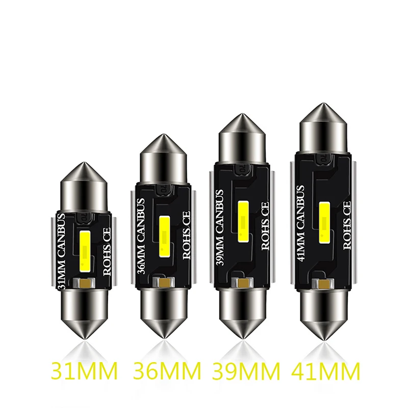 New Festoon CSP LED Bulbs 31mm 36mm 39mm 41mm C5W C10W Super Bright Car Dome Light Canbus No Error Auto Interior Reading Lamps
New Festoon CSP LED Bulbs 31mm 36mm 39mm 41mm C5W C10W Super Bright Car Dome Light Canbus No Error Auto Interior Reading Lamps