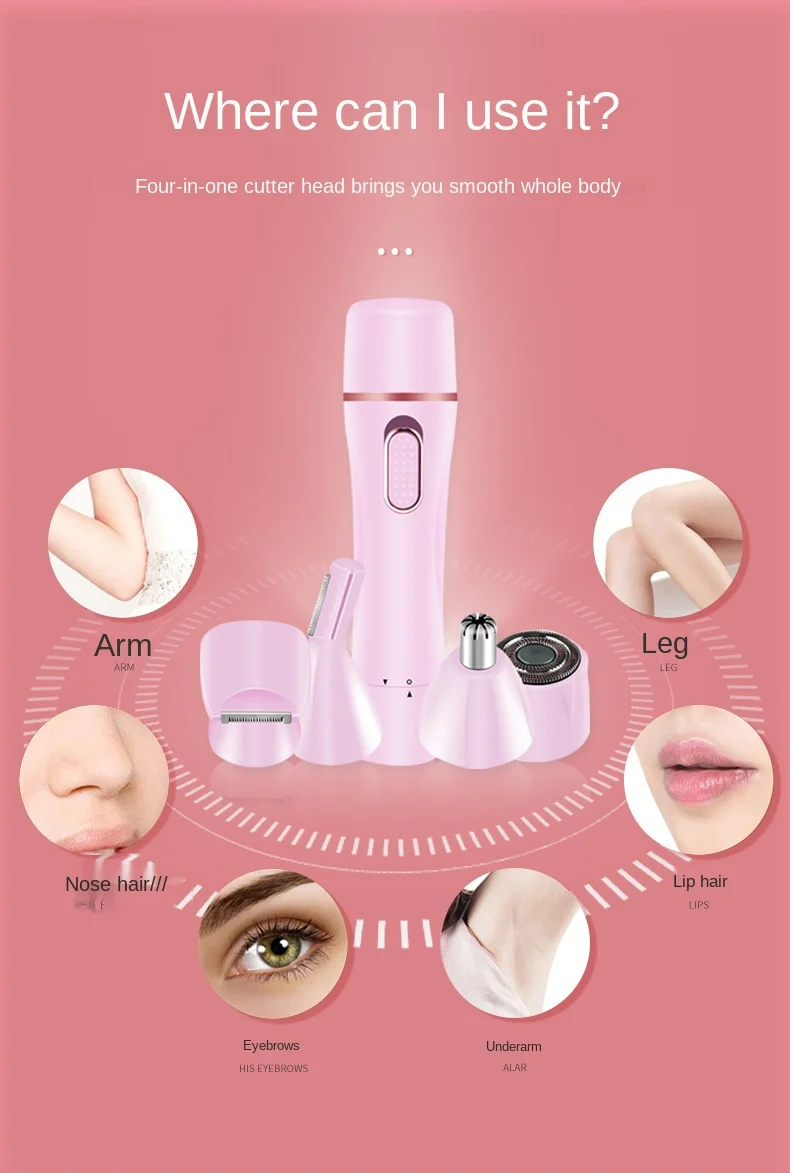 Waterproof Epilator Women Face Body Hair Removal Lady Shaver Shaving Machine Electric Trimmer Razor For Eyebrow Nose
Waterproof Epilator Women Face Body Hair Removal Lady Shaver Shaving Machine Electric Trimmer Razor For Eyebrow Nose