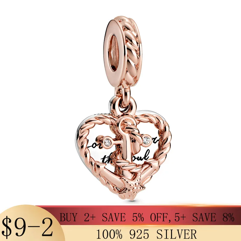 2020 Summer New 925 Sterling Silver Rope Heart & Love Anchor Dangle Charm Beads Fit Original Pandora Bracelet Necklace Jewelry 
2020 Summer New 925 Sterling Silver Rope Heart & Love Anchor Dangle Charm Beads Fit Original Pandora Bracelet Necklace Jewelry