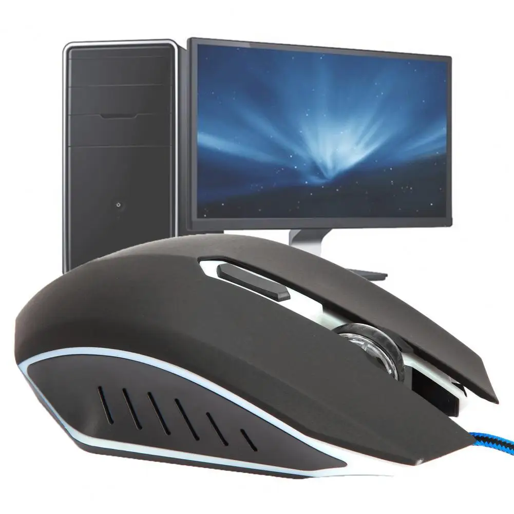 

5150 Универсальный RGB Световой проводная мышь компактный эргономичный USB игровая оптическая мышь для компьютера, ноутбука, Поддержка USB3.0 2,0 1,0