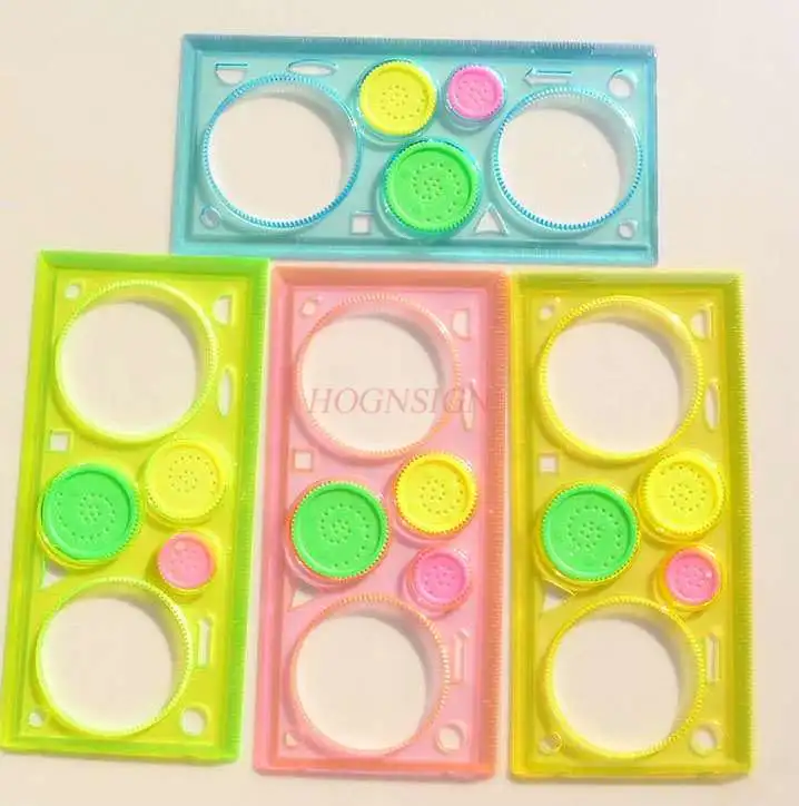 student stationery 1 PCS Children's kaleidoscope multi-function drawing template ruler plastic drawing ruler puzzle
student stationery 1 PCS Children's kaleidoscope multi-function drawing template ruler plastic drawing ruler puzzle