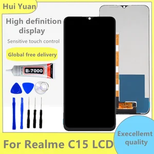 Original 6.5'' For Realme C15 RMX2180 LCD Display Touch Screen Assembly
With Frame