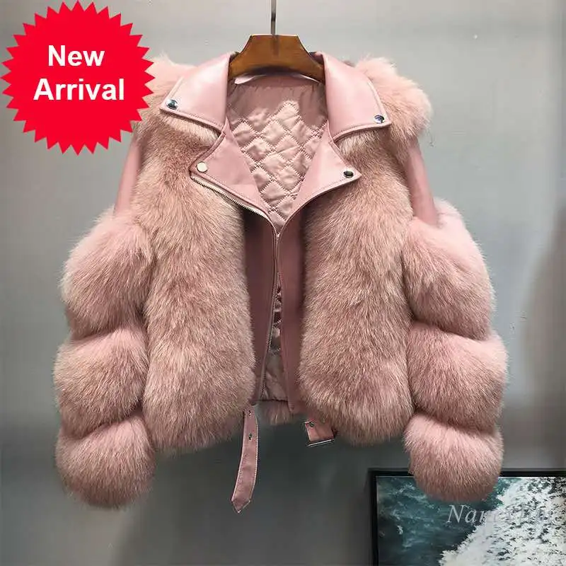 2021 New Pu Leather Faux Fox Fur Coat for Women Motorcycle Short Slimming Fur Coat Female Lady Short Casual Witer Warm Overcoat
2021 New Pu Leather Faux Fox Fur Coat for Women Motorcycle Short Slimming Fur Coat Female Lady Short Casual Witer Warm Overcoat
