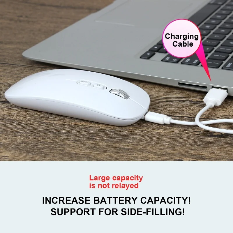 New Mute Rechargeable Optical Wireless Mouse Silent One Key Control Button Ultra USB 2.4G Mice For PC Laptop Windows MacBook Pro
New Mute Rechargeable Optical Wireless Mouse Silent One Key Control Button Ultra USB 2.4G Mice For PC Laptop Windows MacBook Pro