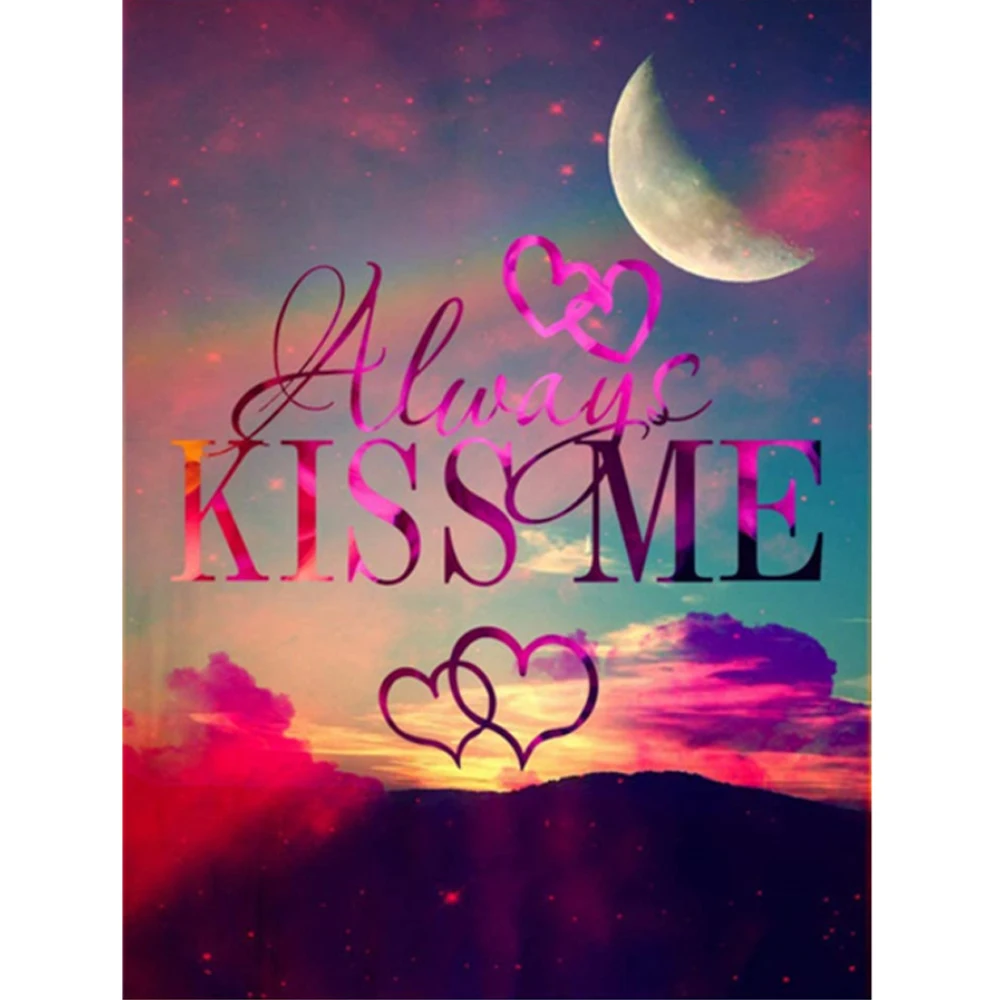 5D DIY Full Drill Diamond Painting Canvas Drawing Kiss Me Letter Text Handmade Rhinestone Cross Stitch Crafts#w
5D DIY Full Drill Diamond Painting Canvas Drawing Kiss Me Letter Text Handmade Rhinestone Cross Stitch Crafts#w