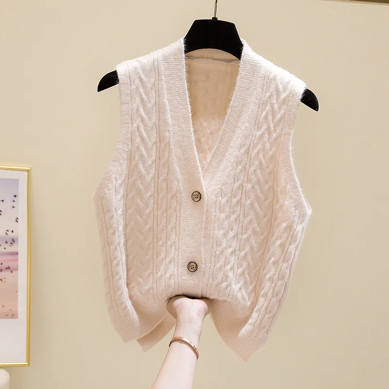 casual Autumn Winter Basic Sweater vest v-neck sleeveless crop Sweater pullovers Women loose Pullover female
casual Autumn Winter Basic Sweater vest v-neck sleeveless crop Sweater pullovers Women loose Pullover female