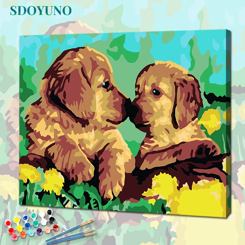 SDOYUNO Drawing By Numbers Animals DIY Oil Painting By Numbers On Canvas 60x75cm Dog Number Painting Home Decor Wall Art
SDOYUNO Drawing By Numbers Animals DIY Oil Painting By Numbers On Canvas 60x75cm Dog Number Painting Home Decor Wall Art