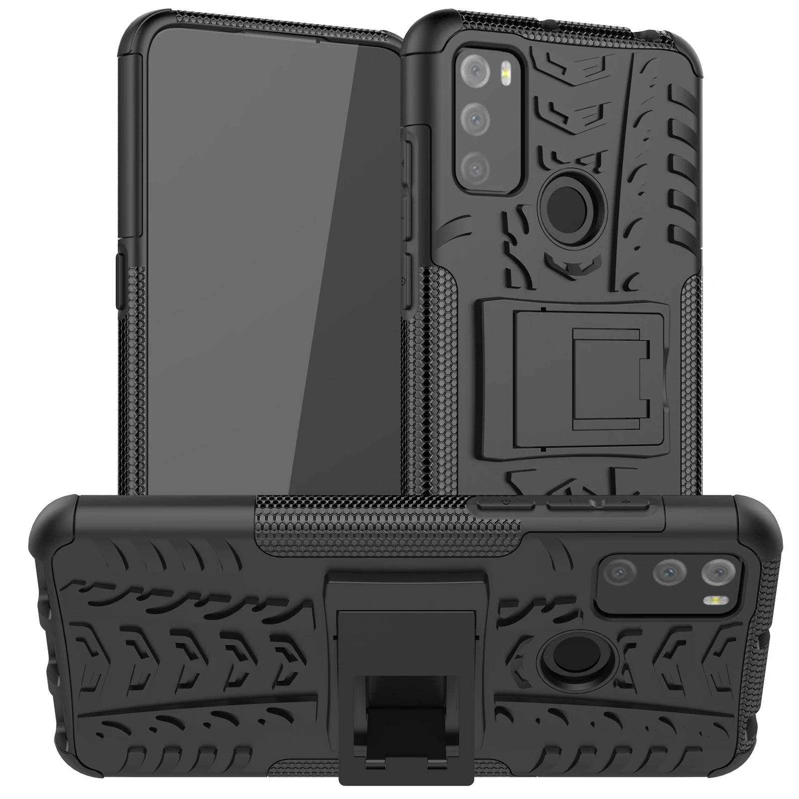 Heavy Duty Armor Shockproof Soft TPU with Hard PC Ring Case for A1 Alpha 21 Alcatel 1S 2021 3L 2021 6025H 6.52inch
Heavy Duty Armor Shockproof Soft TPU with Hard PC Ring Case for A1 Alpha 21 Alcatel 1S 2021 3L 2021 6025H 6.52inch