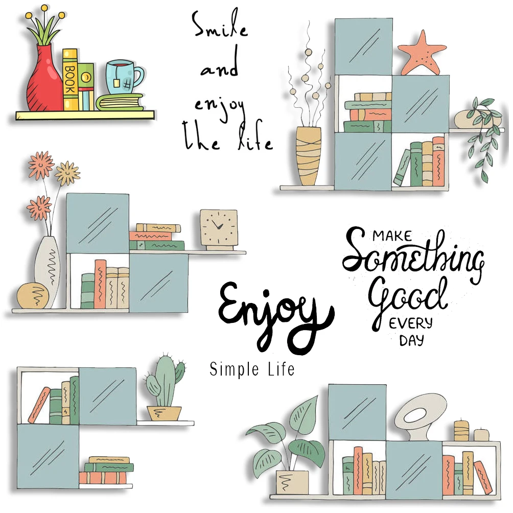 Home Shelf|Vase|Book Arrange Clear Stamp and Cutting DiesFor DIY Scrapbooking/Card Making/Album Decorative Seal Crafts Cut Die
Home Shelf|Vase|Book Arrange Clear Stamp and Cutting DiesFor DIY Scrapbooking/Card Making/Album Decorative Seal Crafts Cut Die
