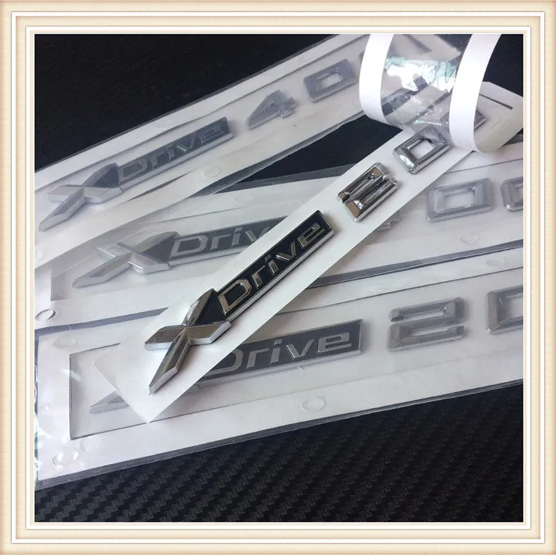 2 шт. новый автомобильный Стайлинг 3D ABS Xdrive 20d 25d 28d 30d 35d 40d 45d 48d 50d боковой значок