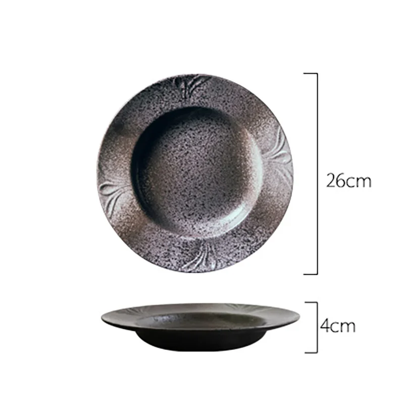 FANCITY Soup plate, dish wide-sided ceramic plate, large size round bowl, large dish dish.
FANCITY Soup plate, dish wide-sided ceramic plate, large size round bowl, large dish dish.