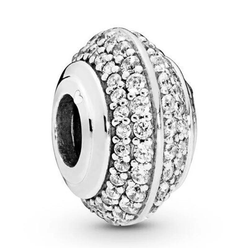 Original 925 Sterling Silver Charm Sparkling Pave Wheel Spacer Bead With Crystal Fit Pandora Bracelet DIY Jewelry
Original 925 Sterling Silver Charm Sparkling Pave Wheel Spacer Bead With Crystal Fit Pandora Bracelet DIY Jewelry