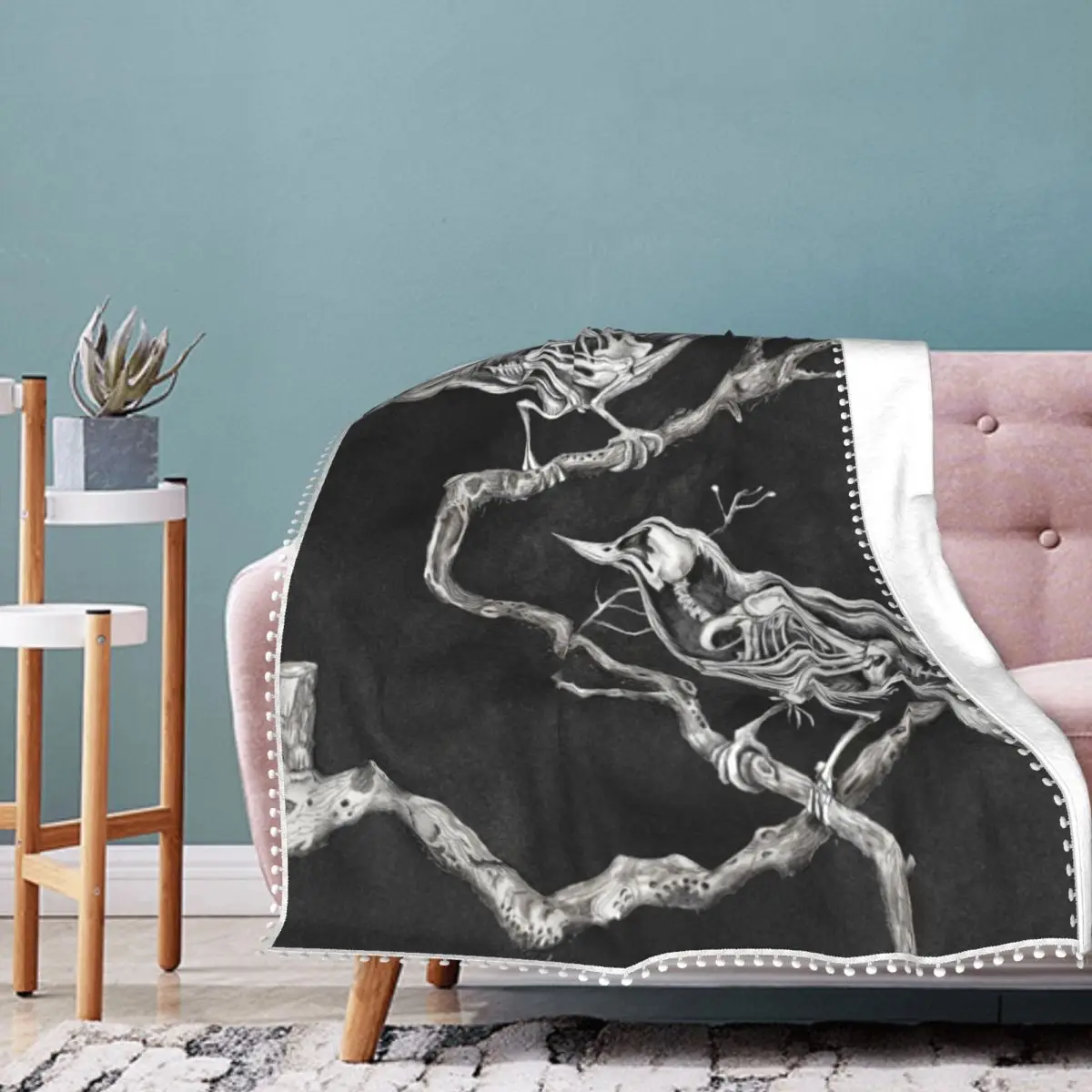 Olvidos Skull Blanket Raven Branches Creepy Soft Fashion Bedspread Comfy Fleece For Photo Shoot Blanket
Olvidos Skull Blanket Raven Branches Creepy Soft Fashion Bedspread Comfy Fleece For Photo Shoot Blanket