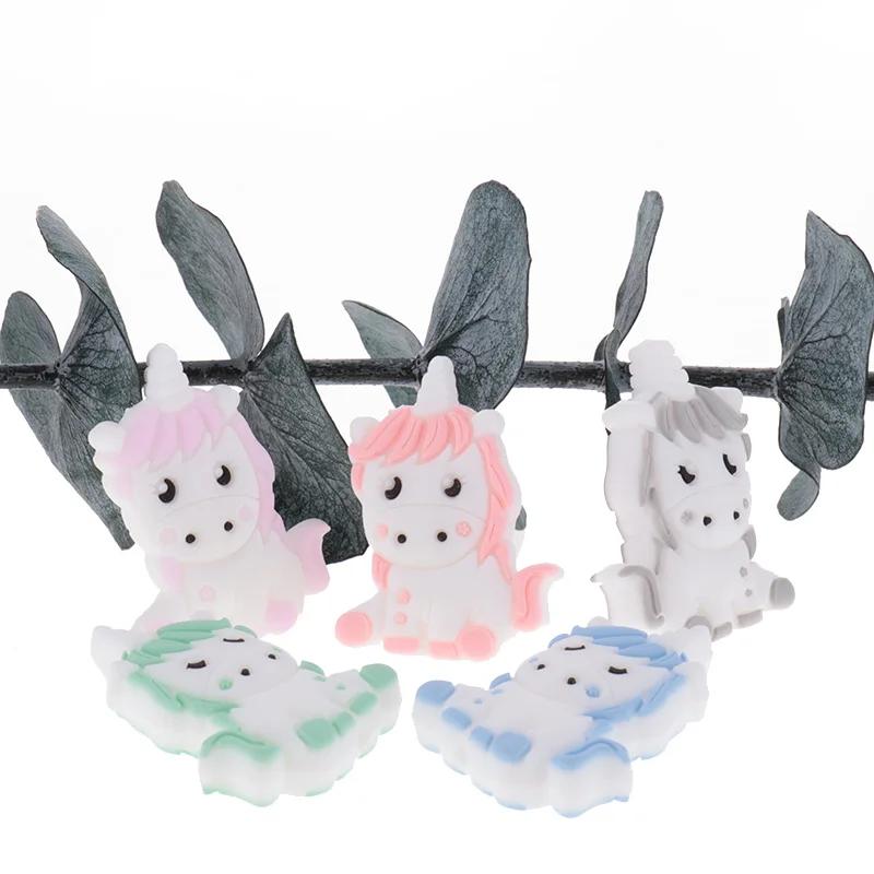 50pcs Silicone Beads Unicorn Teether For Teeth Silicone Teething Beads For Babies Baby Pendants Baby Things Fidget Toys BPA Free
50pcs Silicone Beads Unicorn Teether For Teeth Silicone Teething Beads For Babies Baby Pendants Baby Things Fidget Toys BPA Free