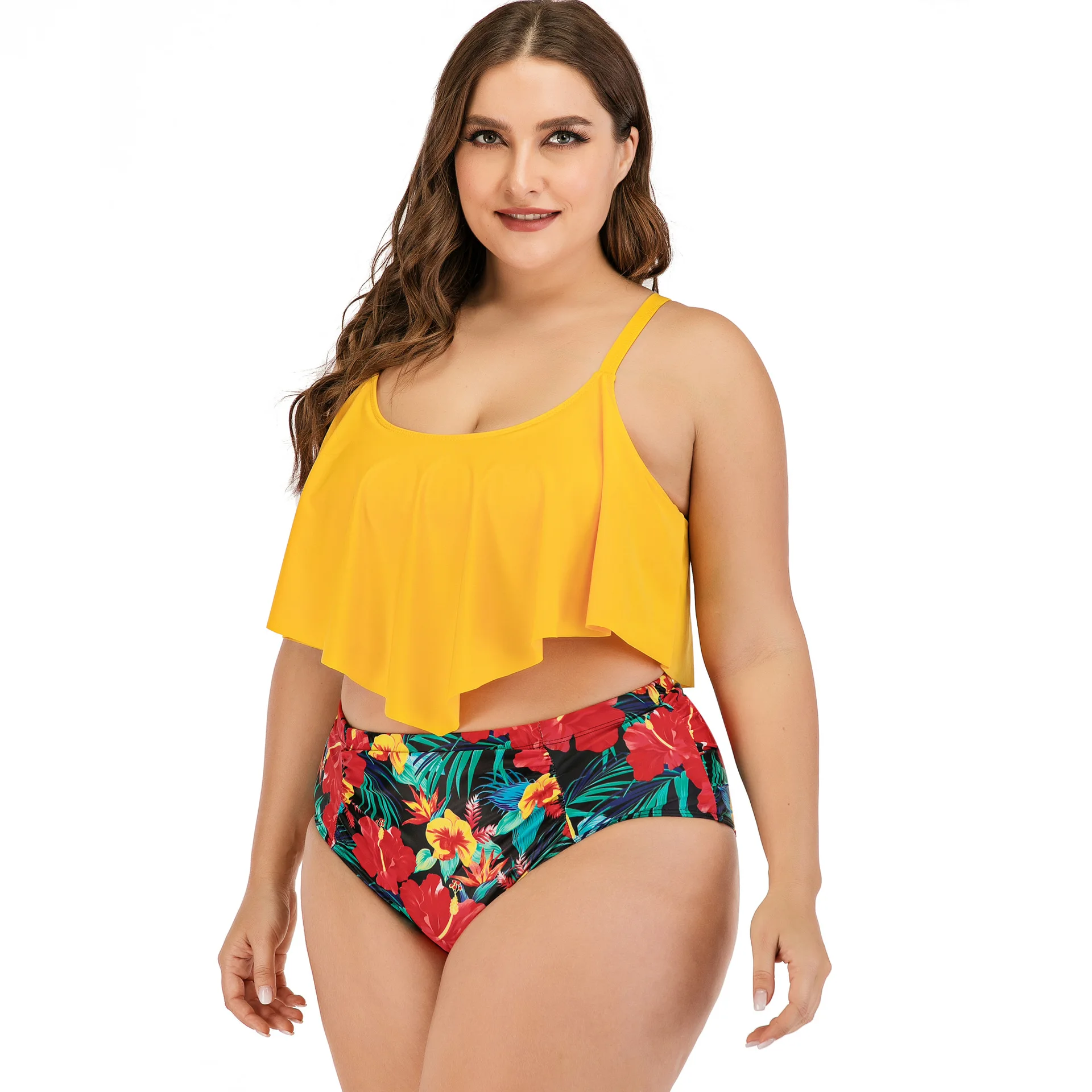 2021 Sexy Plus Size Bikini Women Swimsuit Ruffle High Waist Swimwear Printed Bathing Suits Summer Beach Wear Swimming Suit L-5XL
2021 Sexy Plus Size Bikini Women Swimsuit Ruffle High Waist Swimwear Printed Bathing Suits Summer Beach Wear Swimming Suit L-5XL