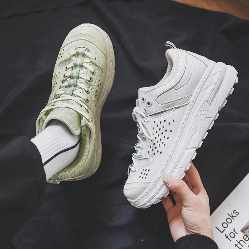 Men's shoes 2020 Spring and autumn trend versatile hollow-out breathable thick soleplate Daddy
Men's shoes 2020 Spring and autumn trend versatile hollow-out breathable thick soleplate Daddy