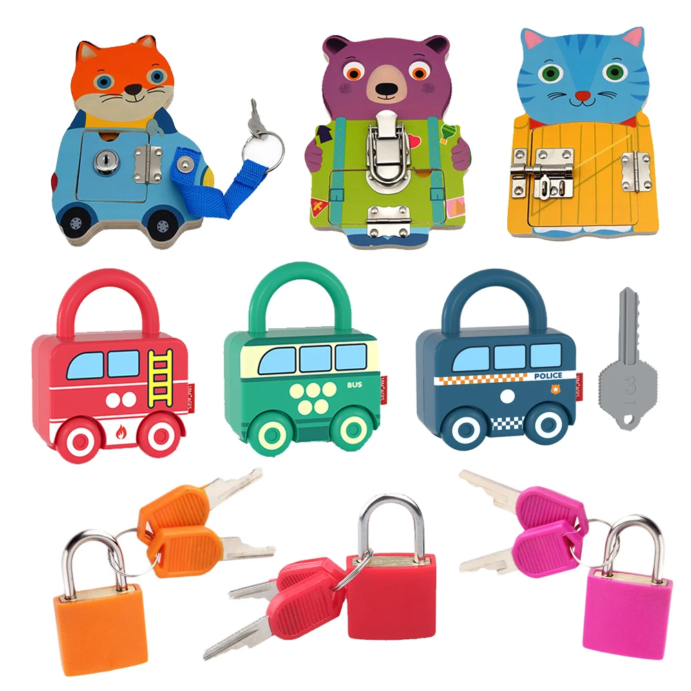 Montessori Toddler Busy Board Wooden Sensory Unlock Toys Children Activity Board Fine Basic Skill Toy Car Unlocking Matching Toy
Montessori Toddler Busy Board Wooden Sensory Unlock Toys Children Activity Board Fine Basic Skill Toy Car Unlocking Matching Toy