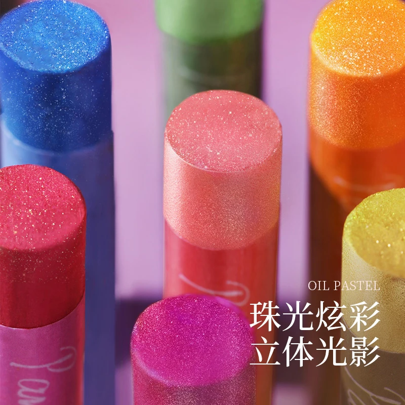 Soft Heavy Color Oil Pastel Set Art Pearlescent Color Student Rotating Crayons Washable Children's Oil Pastel Special Paper
Soft Heavy Color Oil Pastel Set Art Pearlescent Color Student Rotating Crayons Washable Children's Oil Pastel Special Paper