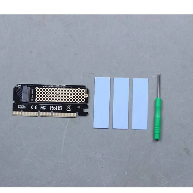 M.2 NVMe SSD NGFF к PCIE 3 0 X16 адаптер M ключ интерфейс карты Suppor PCI Express 0x4 2230 2280 Размер m.2