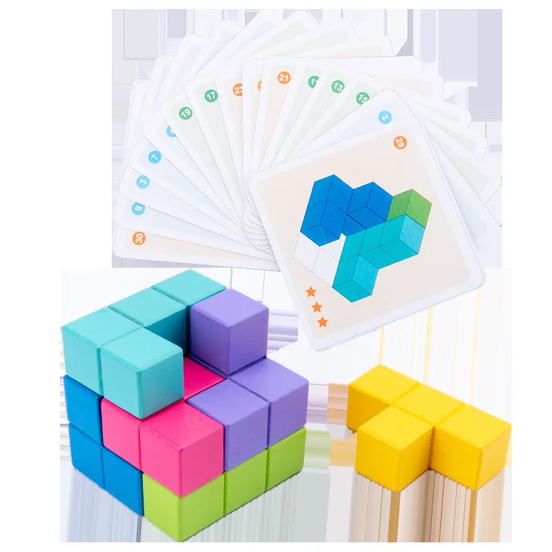 Magic cube building block soma cube puzzle training space sense logical thinking construction game
Magic cube building block soma cube puzzle training space sense logical thinking construction game