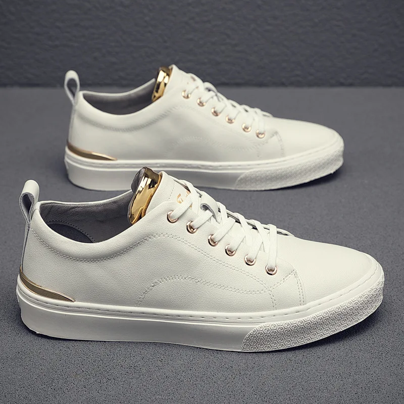 Men's shoes spring 2021 new low-top sneakers breathable leather all-match solid color white shoes Korean trend casual shoes
Men's shoes spring 2021 new low-top sneakers breathable leather all-match solid color white shoes Korean trend casual shoes