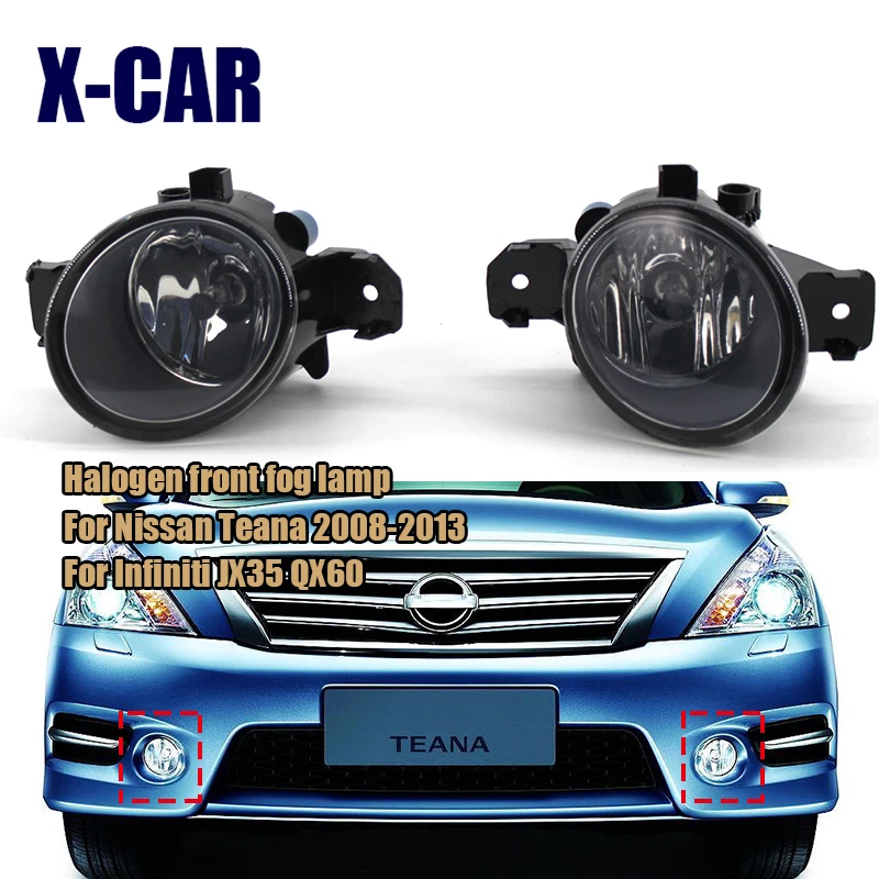 X CAR противотумансветильник передний бампер с лампочкой 2615589927 Nissan Almera Qashqai Trail Primera