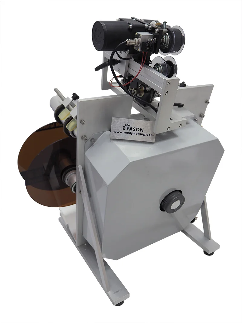 SL-130 Round Bottle Labeller,Adhesive Stickers Labeling Machine For Round Bottles 2 Sides Labeller 
SL-130 Round Bottle Labeller,Adhesive Stickers Labeling Machine For Round Bottles 2 Sides Labeller