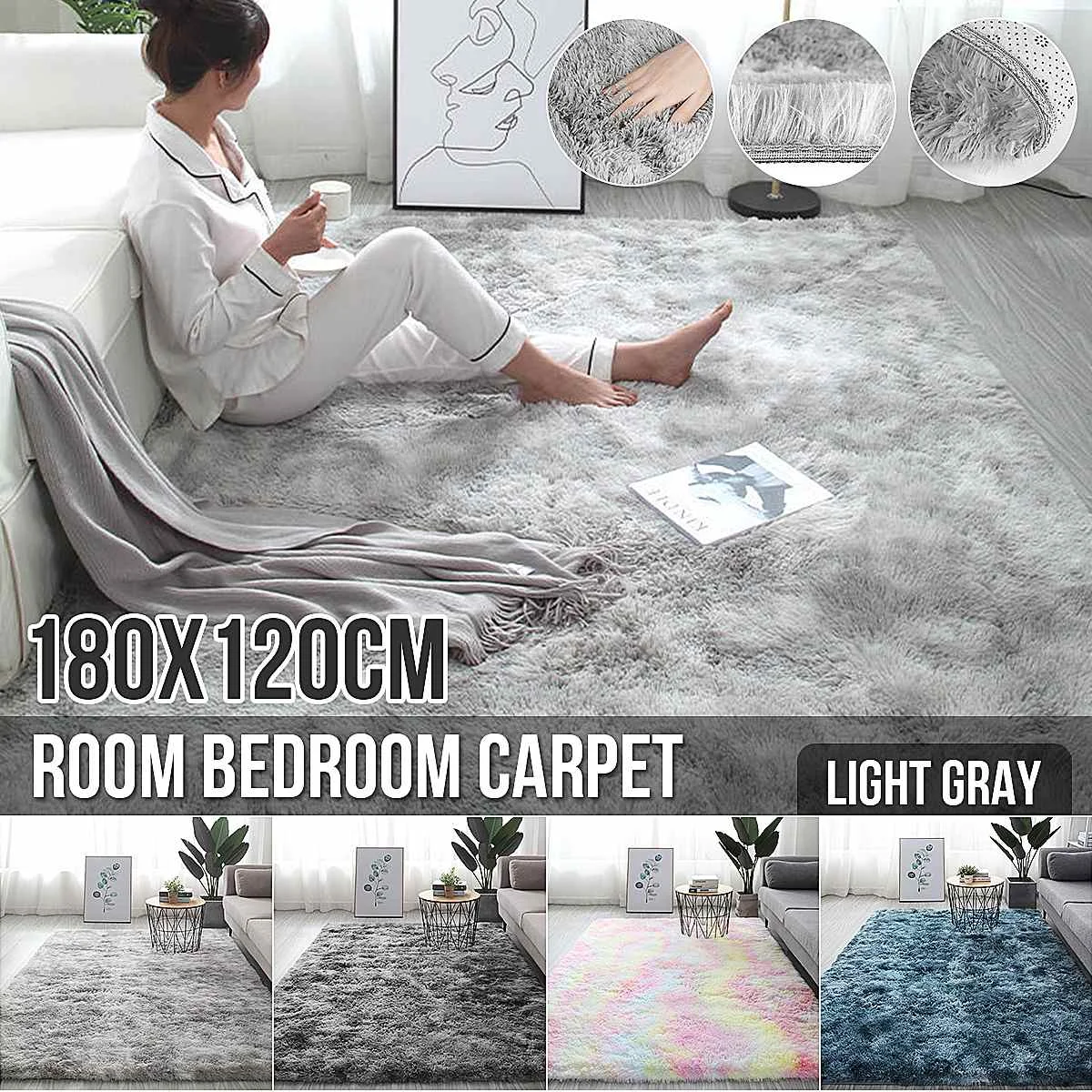 180x120cm Plush Carpet For Bedroom Living Room Fluffy Floor Carpets Window Bedside Home Decor Rugs Soft Velvet Mat
180x120cm Plush Carpet For Bedroom Living Room Fluffy Floor Carpets Window Bedside Home Decor Rugs Soft Velvet Mat