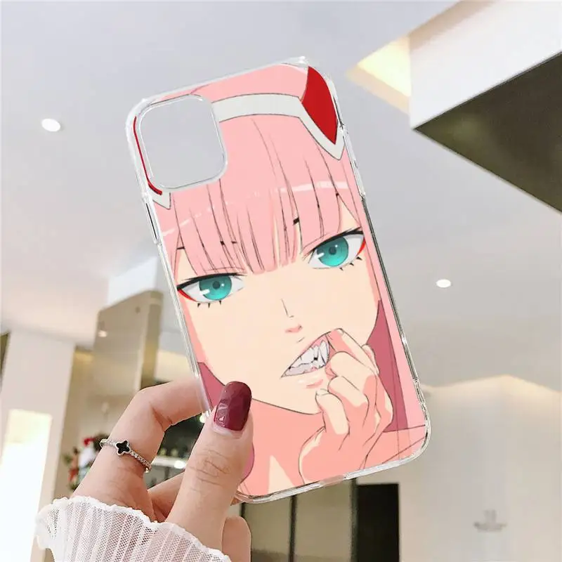 Zero Two Darling FranXX sexy cute Anime Phone Case Transparent for iPhone 7 8 11 12 s mini pro X XS XR MAX Plus funda shell
Zero Two Darling FranXX sexy cute Anime Phone Case Transparent for iPhone 7 8 11 12 s mini pro X XS XR MAX Plus funda shell