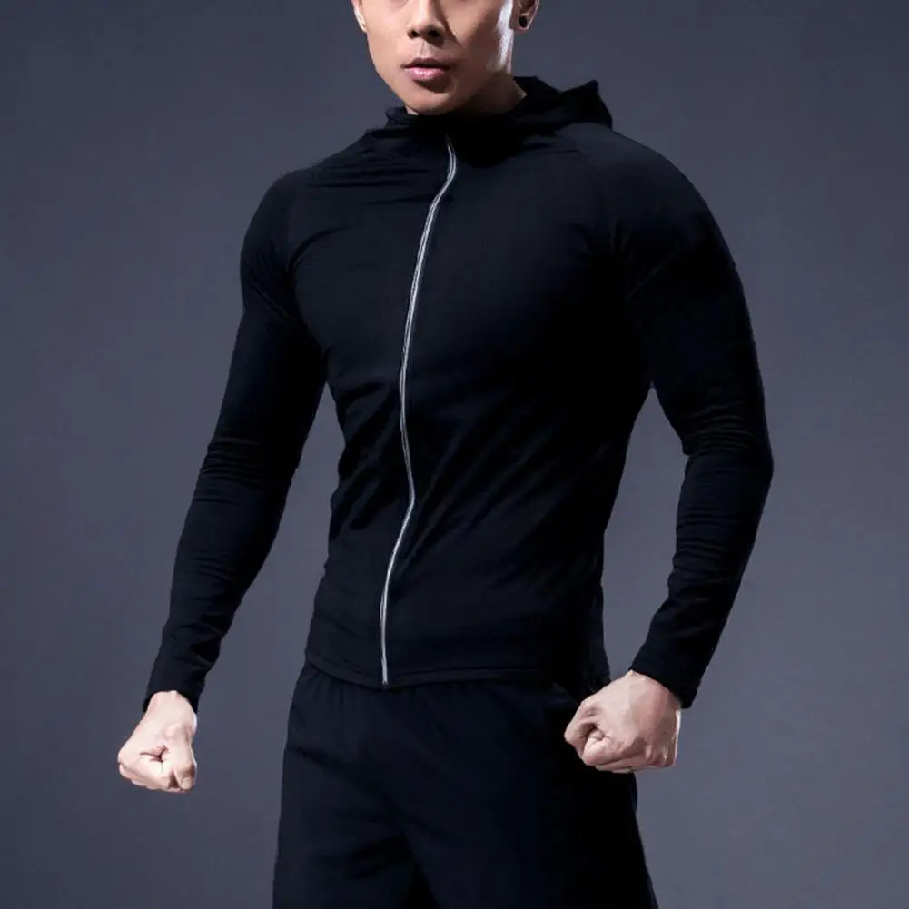 Winter/Autumn Men's Jacket Solid Color Reflective Zipper Slim Casual Jogging Jacket for Exercise
Winter/Autumn Men's Jacket Solid Color Reflective Zipper Slim Casual Jogging Jacket for Exercise