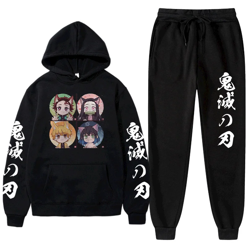 Demon Slayer Anime Hoodie Pullovers Tops Long Sleeve Casual Fashion Cloth 2 Piece Set Sportwear Pants Men Suit Hooded Sweatshirt
Demon Slayer Anime Hoodie Pullovers Tops Long Sleeve Casual Fashion Cloth 2 Piece Set Sportwear Pants Men Suit Hooded Sweatshirt