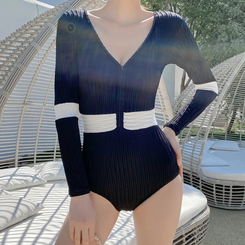 Long Sleeve Swimsuit Woman Bathing Suit Whole Rashguard Rash Guard Stomachs Protect Their Korea Cover Beach Sun Color Solid
Long Sleeve Swimsuit Woman Bathing Suit Whole Rashguard Rash Guard Stomachs Protect Their Korea Cover Beach Sun Color Solid
