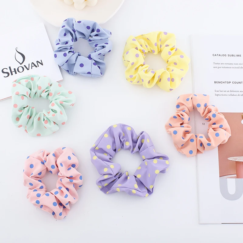 Autumn winter New Polka dot Printing Hair Ring Elastic Hair Band Horsetail Large Intestine Ring Girls' Women Hair Accessories
Autumn winter New Polka dot Printing Hair Ring Elastic Hair Band Horsetail Large Intestine Ring Girls' Women Hair Accessories