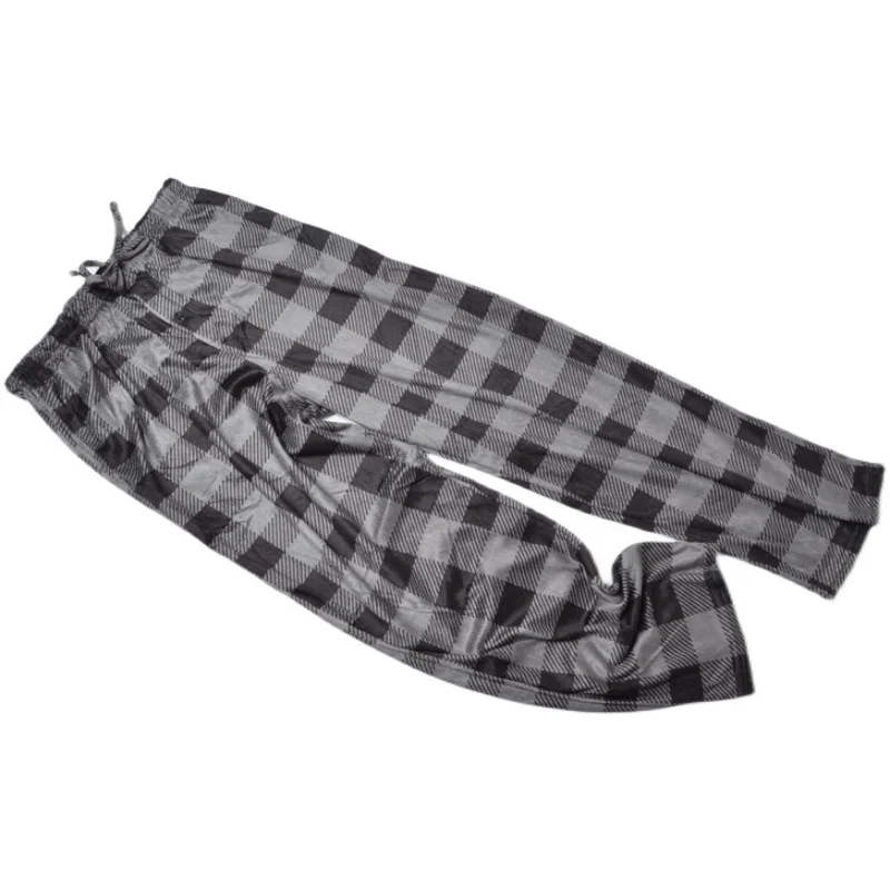 Men Sleep Pants Double-sided Velvet Soft Pajamas Trousers Casual Home Wear Loose Pants Sleep Bottoms 
Men Sleep Pants Double-sided Velvet Soft Pajamas Trousers Casual Home Wear Loose Pants Sleep Bottoms