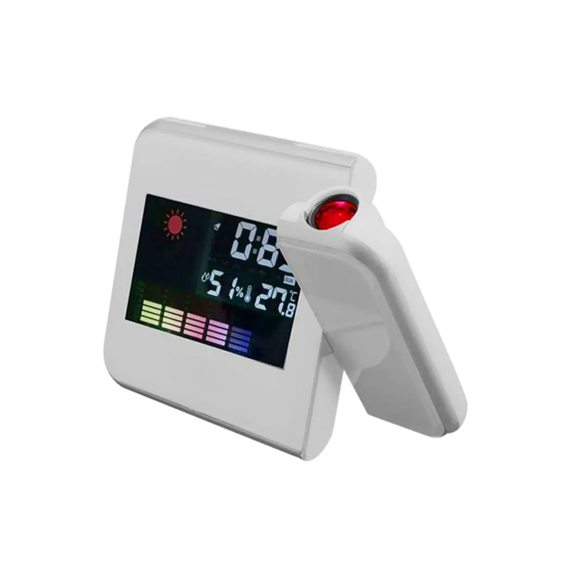 Projection Alarm Clock Snooze Digital Clock with Weather Station Thermometer Date Display LED Digital Projection Alarm Clock
Projection Alarm Clock Snooze Digital Clock with Weather Station Thermometer Date Display LED Digital Projection Alarm Clock