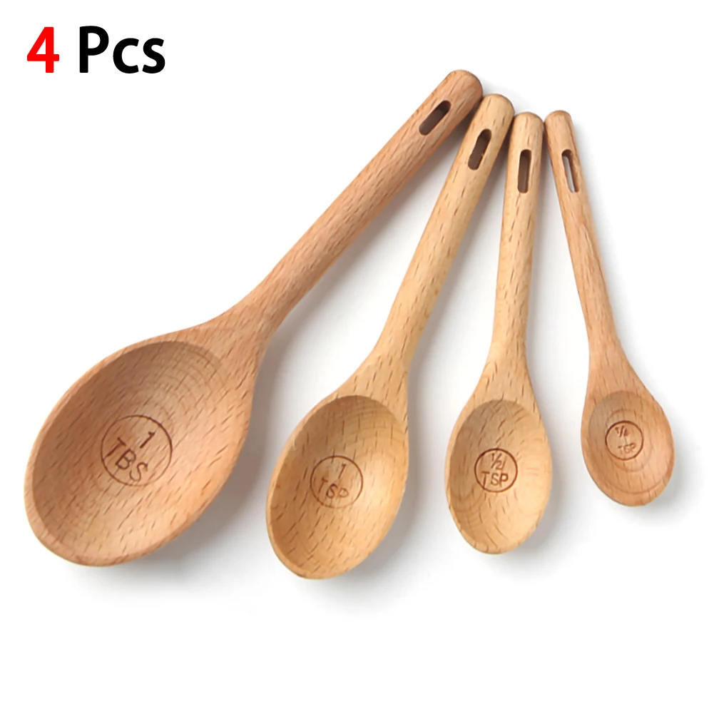 4PC/Set Wooden Beech Wood Coffee Scoops Measuring Spoon Baking Utensil Salt Wood Beech Tool Ladle Baking Tool Ladle Kitchen Tool
4PC/Set Wooden Beech Wood Coffee Scoops Measuring Spoon Baking Utensil Salt Wood Beech Tool Ladle Baking Tool Ladle Kitchen Tool